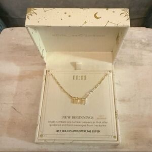 Olivia and Jackson "11:11 New Beginnings Angel Numbers Necklace